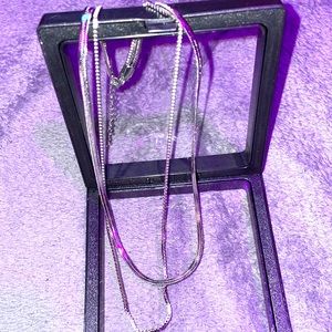 ******ONE HOUR SALE PRICE*****Jus opened4pics BNsterling silver ROPE&herringbone